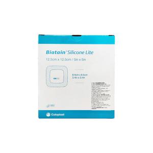 콜로플라스트 바이아테인 실리콘 라이트 접착형 Biatain Silicone lite 12.5 x 12.5cm 10매 욕창 상처 수술 드레싱 반창고 습윤밴드