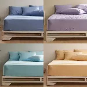 [샤이닝홈] 순면 누빔 알러지케어 매트리스커버 S/SS/Q/K 침대패드 모음 17style 홑겹 방수 논슬립 라텍스