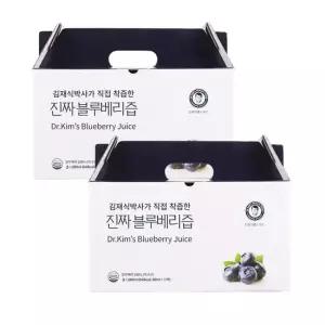 [김재식헬스푸드] 진짜블루베리즙 80ml 21팩 x 2박스 (총42팩)