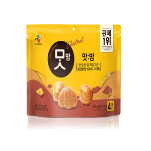 CJ 맛밤60gx4봉 안주 간식 군밤 약밤