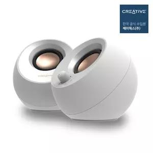 크리에이티브 PEBBLE V3 (화이트) 스피커 /USB재생/블루투스/AUX 지원