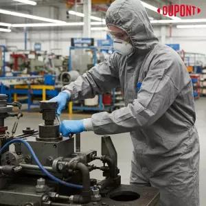 듀폰 타이벡500 뉴워크맨 플러스 원피스 방진 정비 작업 보호복