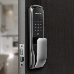 코맥스 CDL-605P 무타공 푸시풀도어락 스마트 디지털 현관문도어락 번호키 아파트 주키 손잡이 전자키