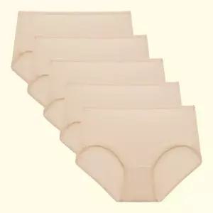 아이엠속옷 주니어 삼각 팬티 5p 얇고 부드러운 밤부모달 여아 속옷 학생 청소년