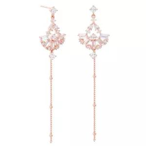 14K 골드필드 핀 이어링 클레오 포인트 롱 드롭 일자침 귀걸이