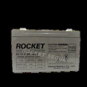 [로케트서울] 최신정품/로케트 연(납)축전지/ES10-6(6V10AH)무보수배터리/전동차/완구/통신/UPS/