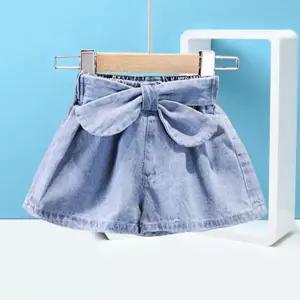 리본A데님팬츠 치마바지 초등청바지 남아 여름반바지 건빵 밴드 고무줄 여름의류 청치마 아동의류