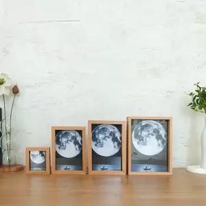 미니 나무액자 탁상용 웨딩 압화 프레임 청첩장 인테리어 우드액자 사진틀 프레임 아크릴 양면 슬라이드