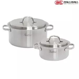 한일STS 스플릿 통5중 인덕션 냄비세트 2종C(양18+24)