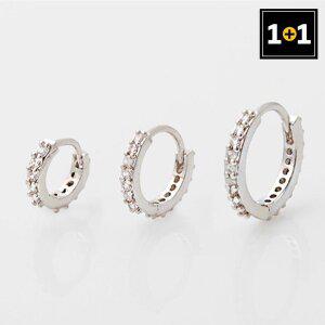 [메리그린][1+1] 큐빅 링 피어싱 썸머링 3종 택1 한쪽판매