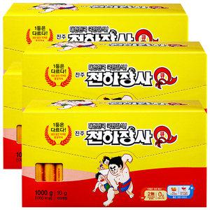 천하장사Q 1000g x 4개 / 간식 소시지 소세지