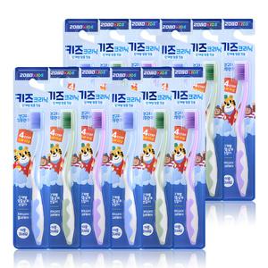 2080 키즈크리닉 칫솔 4단계 이중미세모 12개 (8세이상)