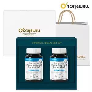 [롯데백화점]로니웰 [로니웰] 본헬스케어 칼슘 마그네슘 아연 비타민D 90정 2개입 선물세트