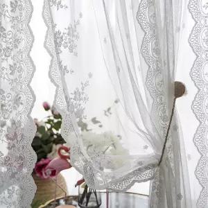 쉬폰 레이스 커튼 가리개 안방 거실 창문 작은방커튼