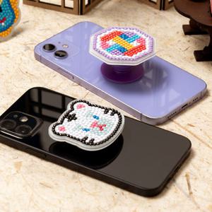 [문구티쳐] 민화샵 보석십자수 전통 보석톡 (5종) 만들기 스마트폰 악세사리 만들기 핸드그립 비즈놀이 DIY