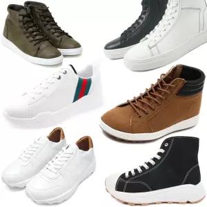 2026년 겨울 신상 키높이 운동화 하이탑 워킹화 러닝화 남성 스니커즈 커플 여성 슈즈 캐주얼화