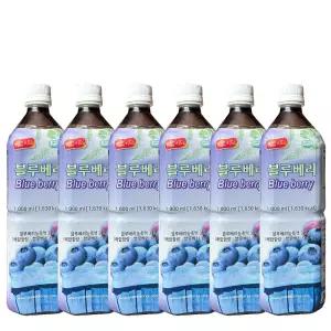 스위트코리아 블루베리 1000ml X 6개 액상음료 과일 원액