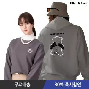 [30%즉시할인] 엘런아시 가을 신상 오버핏 맨투맨 후드티 반팔티셔츠 외 80종 남녀공용 XS~XL 긴팔티/라운드/무지