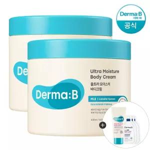 [공식] 더마비 울트라 모이스처 바디크림 430ml x2개+(랜덤견본)튜브+3매