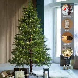 [디오트리]1.5m 최고급 무장식 PE 크리스마스 트리 지네 전구 세트 보관가방 증정