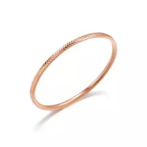 14K 반지 레이어드 우정 링 빗살 컷팅 슬림