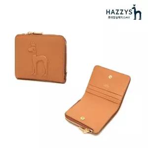 [롯데백화점]헤지스ACC [선물포장]HIWA3E252W2_브라운 퍼피 엠보 라운드지퍼 반지갑