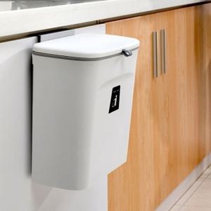 슬라이드 커버 휴지통 싱크대휴지통 싱크대간이 휴지통 모던한 디자인 다용도 벽걸이휴지통