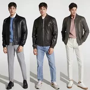 [헤스티지]최종가 양가죽 스타디움 재킷(남성용)