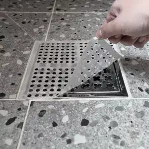 소다스쿨 욕실 사각 배수구 머리카락 거름망 대형 40매 유가 트랩 스티커 하수구 필터