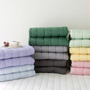 국산 침대패드 순면 모달 극세사 알러지케어 누빔 겨울 사계절 매트리스 이불패드 슈퍼싱글 퀸 킹