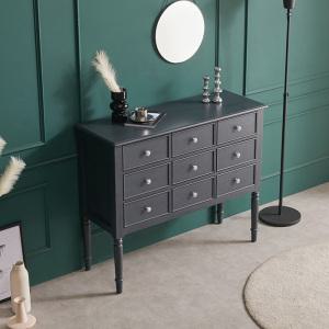 [밀키웨이] 아데나 엔틱 원형다리 9단 콘솔