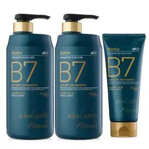 [포레스트스토리]B7 안티헤어로스 약산성 탈모샴푸 1000ml 2개+200ml