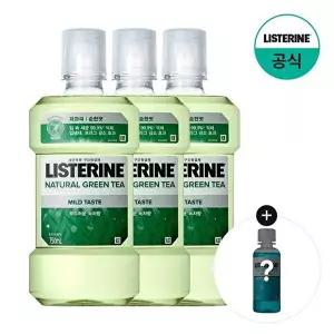 [리스테린][쿨민트100ml증정] 리스테린 내추럴 그린티 마일드 750ml x3