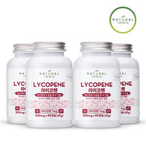 [내추럴이믹스] 토마토 라이코펜 항산화 리코펜 500mg (90캡슐x4) 12개월분