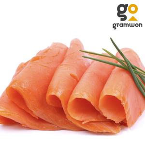 훈연향 가득 코호 훈제연어슬라이스 1.2kg 훈제 연어 슬라이스 회