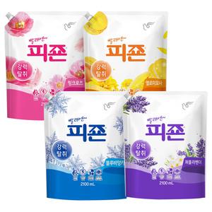 피죤 섬유유연제 리필 2100ml 2개 외 / 핑크로즈 옐로미모사 블루비앙카 퍼플라벤더