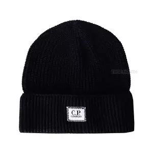 [CP컴퍼니] 공용 14CMAC124A 000727A 888 로고 코튼 니트 비니 네이비