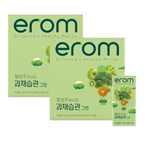 이롬 황성주 과채습관 그린 과일야채주스 190ml 32팩