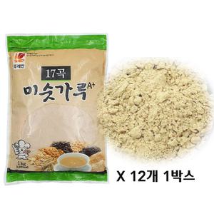 뚜레반 국내산 미싯가루 현미 보리 등 17곡 미숫가루 1kg 12개 1박스
