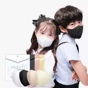 비움 디럭스 KF94 키즈마스크 어린이 마스크 소형 100매