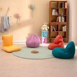 코미 LOVE 어린이 소파 주니어빈백 에어매쉬 1인용쇼파