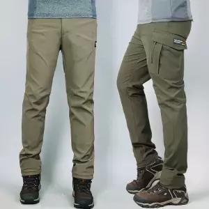 m2 겨울 기모 등산바지 아웃도어 작업복바지 등산복 트레이닝 카고 밴딩 남성 카고