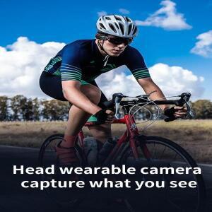 짐벌 그립 Ordro-EP8 헤드 웨어러블 브이로그 카메라 4K 60fps, 유튜브 비디오 POV 디지털 캠코더 Filmador