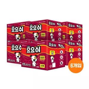 요요쉬패드 플로랄 와인 대형 20매 x 6입