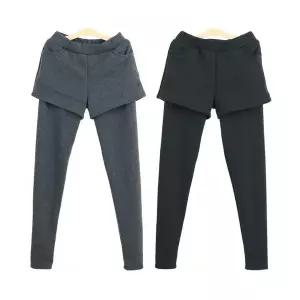 밍크털기모 반바지레깅스 겨울보온융 밴딩팬츠 여성캐주얼3부
