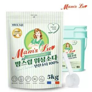 맘스럽 워싱소다 파우치형 버킷형 5kg+스푼 외 과탄산소다 가루세제 모음전 세탁세제 찌든때 박살
