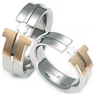 T-973 CO 14K 골드 티타늄 커플링 반지 이니셜무료 무료배송 맞춤제작 평생AS