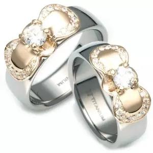 T-907 CO 14K 골드 티타늄 커플링 반지 이니셜무료 무료배송 맞춤제작 평생AS