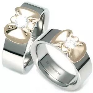 T-976 CO 14K 골드 티타늄 커플링 반지 이니셜무료 무료배송 맞춤제작 평생AS