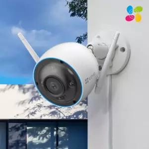 이지비즈 H3 2K 실외용 CCTV AI 사람 차량 감지 컬러 야간 Wi-Fi 카메라